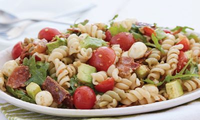 Bacon Avocado Caprese Pasta Salad