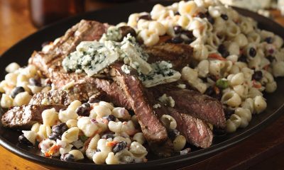 Black and Blue Pasta Salad with Steak