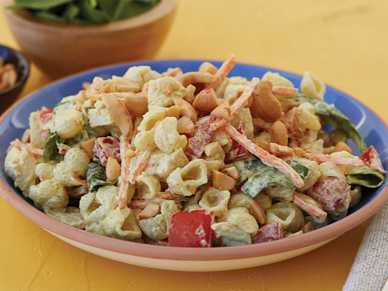 Easy Curry Chicken Pasta Salad