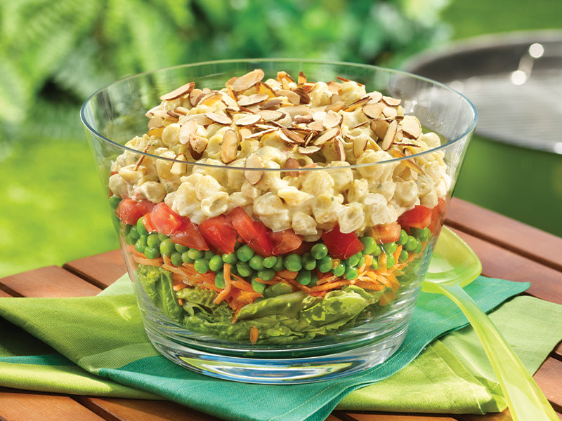 Layered Curry Pasta Salad