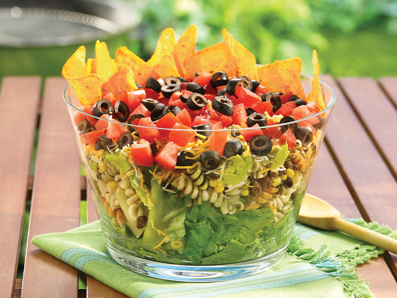 Layered Mexican Party Salad