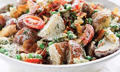 Potato Pasta Caesar Salad