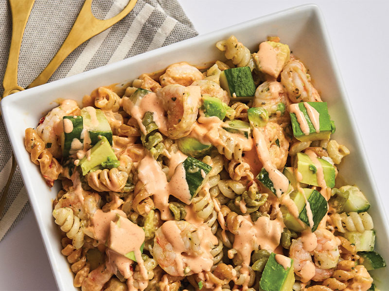 Spicy Shrimp Pasta Salad