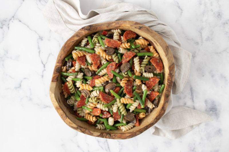 Garden Pasta and Pepperoni Salad