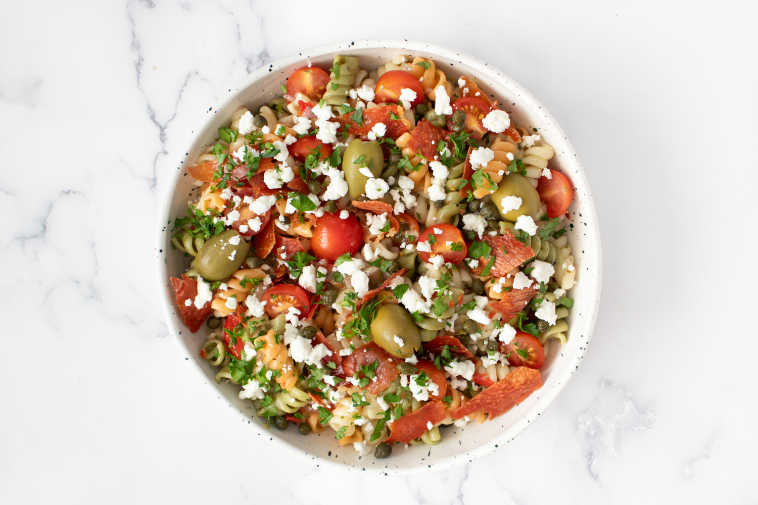 ProsciuttoGoat CheeseTomato Pasta Salad Recipe Suddenly Salad