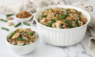 Deconstructed Green Bean Casserole Pasta Salad