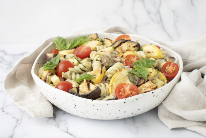 Grilled Ratatouille Pasta Salad