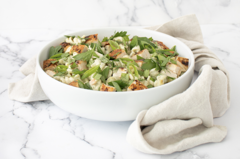 Herb Chicken Green Goddess Pasta Salad