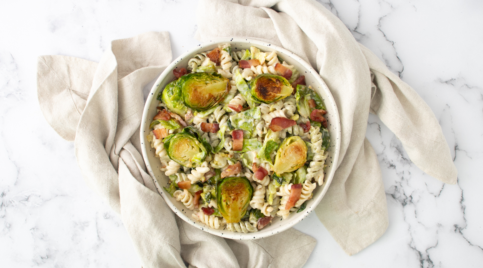 Warm Brussel Sprout & Bacon Pasta Salad Recipe Suddenly Salad